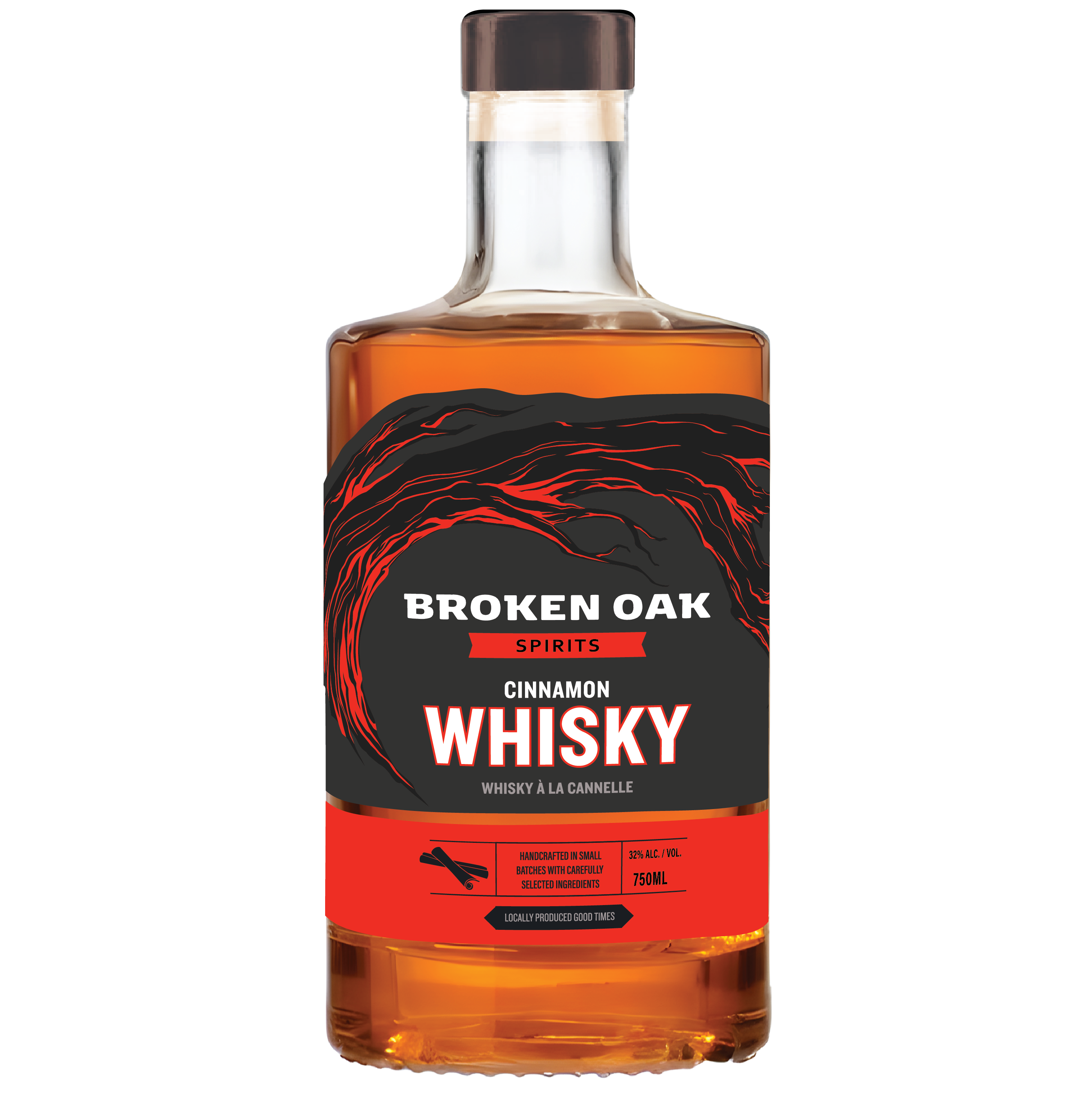 Broken Oak Cinnamon Whisky – Latitude 55 Distillery