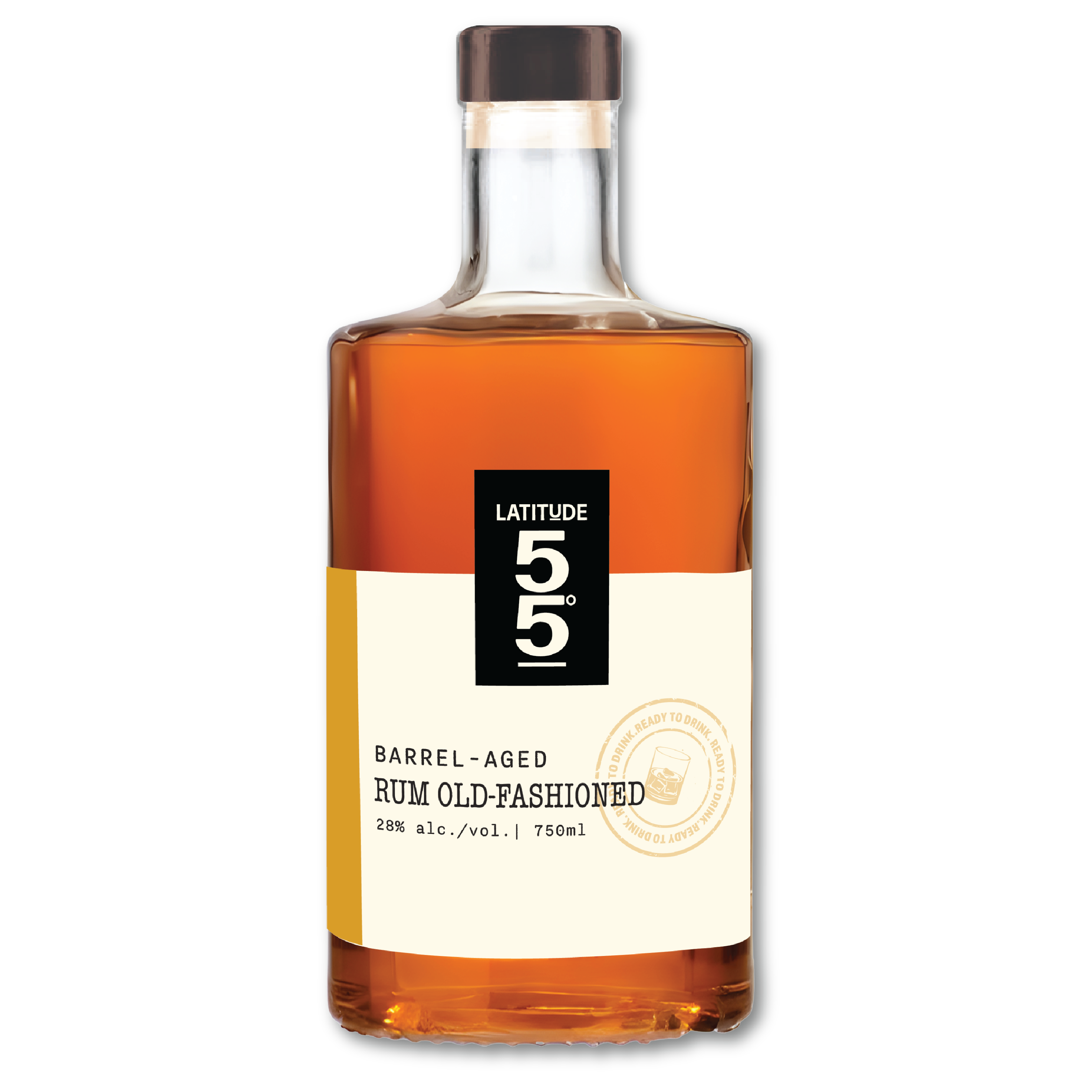 Barrel-Aged Rum Old-Fashioned – Latitude 55 Distillery