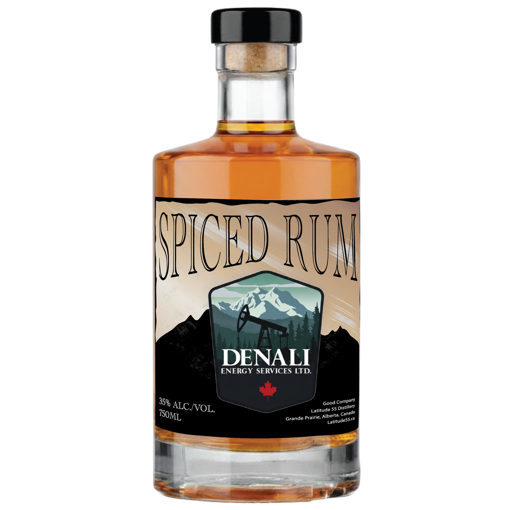 Spiced Rum - Branded Bottles – Latitude 55 Distillery