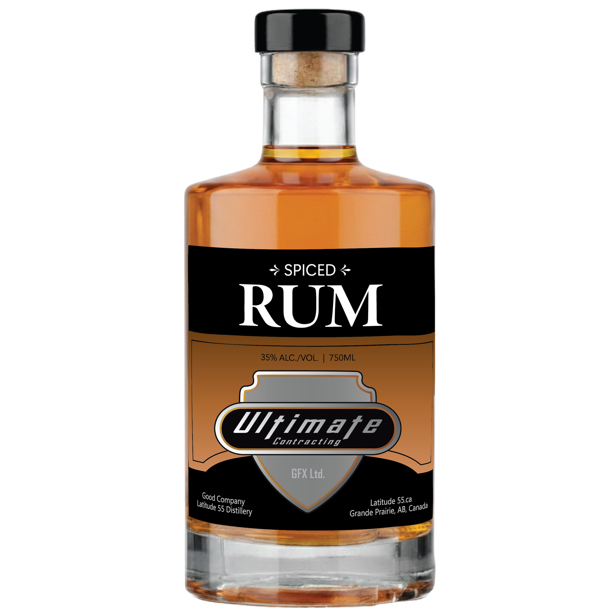 Spiced Rum - Branded Bottles – Latitude 55 Distillery