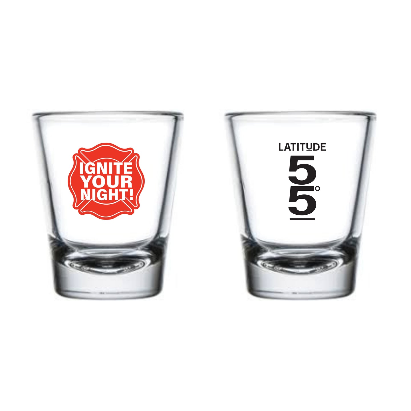 Latitude 55 Firehall Shot Glass